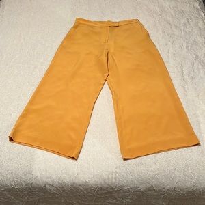 R Label The Reset Saffron Yellow Silk Culottes New With Tags Size Medium